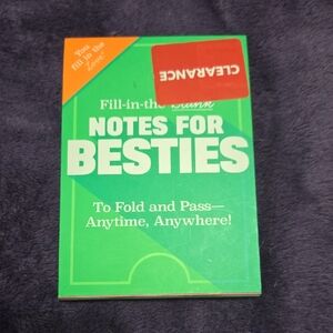 🍍5 for $20 • Notes for Besties Book •